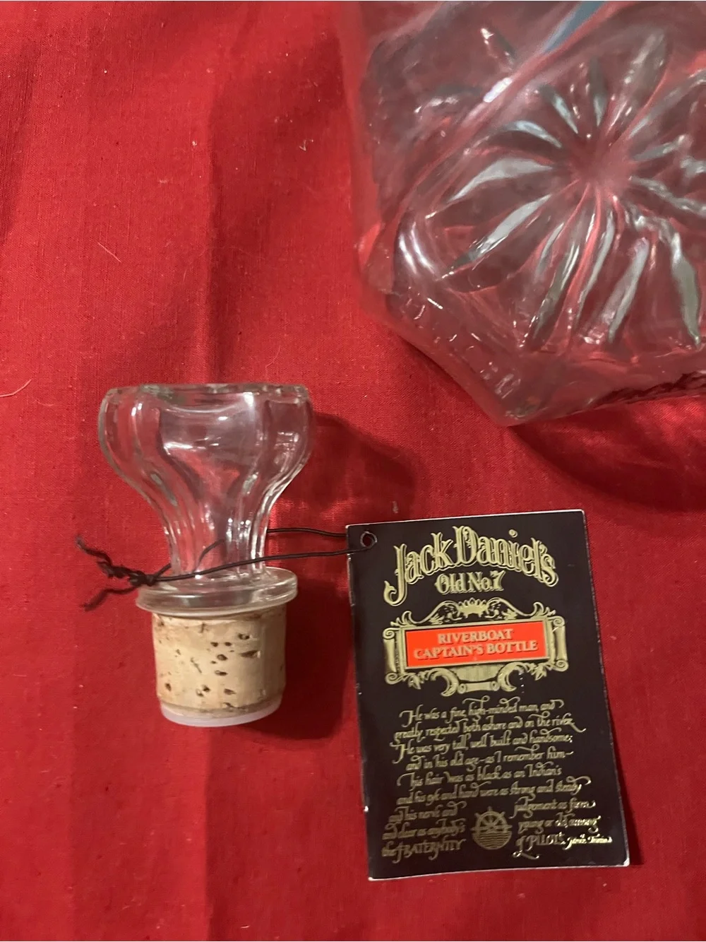 Jack Daniels Clear Glass Decanter